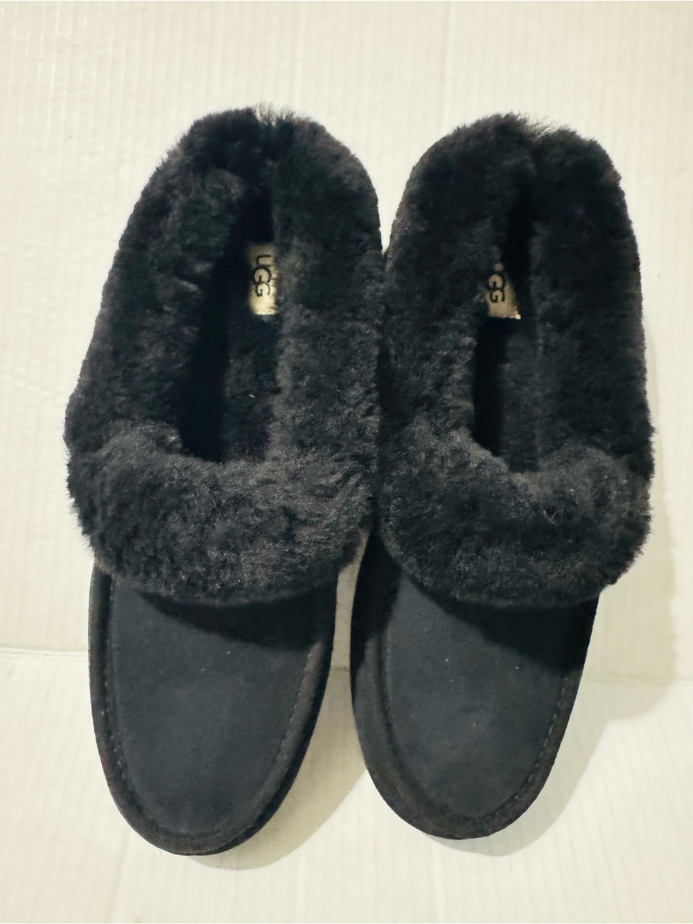 UGG Women's BlackSuede Ansley mules size 8 BNWT